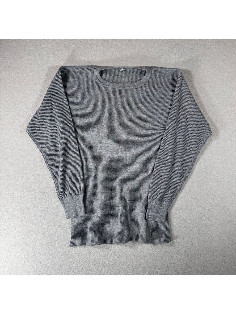 Vintage Jake's 70s/80s Gray Thermal Base Layer Long Sleeve Shirt XL
